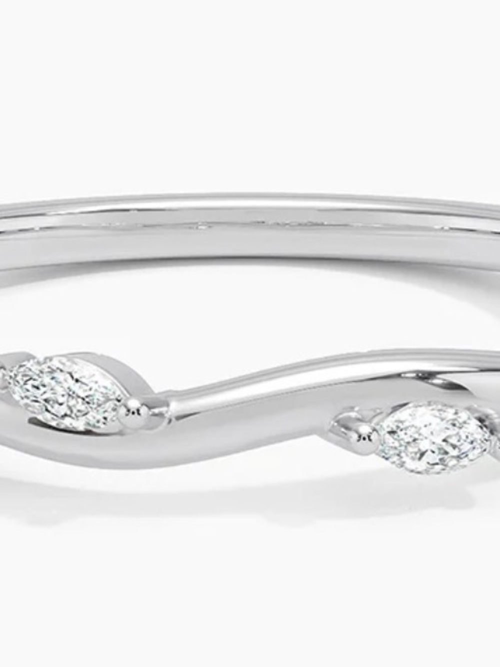 Brilliant Earth Winding Willow Diamond Ring in 14K White Gold size 6.5 - Picture 2 of 5
